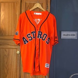 Majestic 2018 Postseason Alex Bergman Astros Jersey